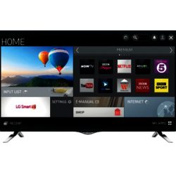 LG 4K TV 55UF695V Black - 55inch Ultra HD TV  LED  Smart with Freeview HD 3 HDMI and 3 USB Ports